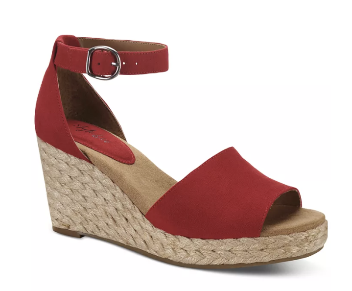 colorful wedge sandals