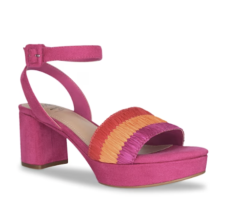 colorful platform sandals

