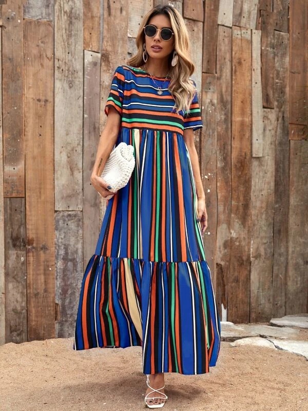 36 Affordable Styles: Short Sleeve Maxi Dress for Every Color Season ...